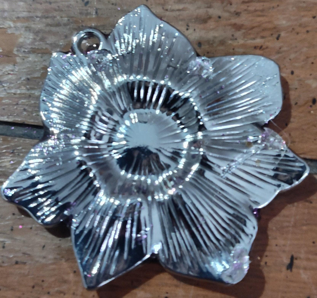 Purple Flower Pendant for Shiny Things Lovers