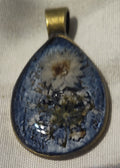 Blue White Flowers Pendant