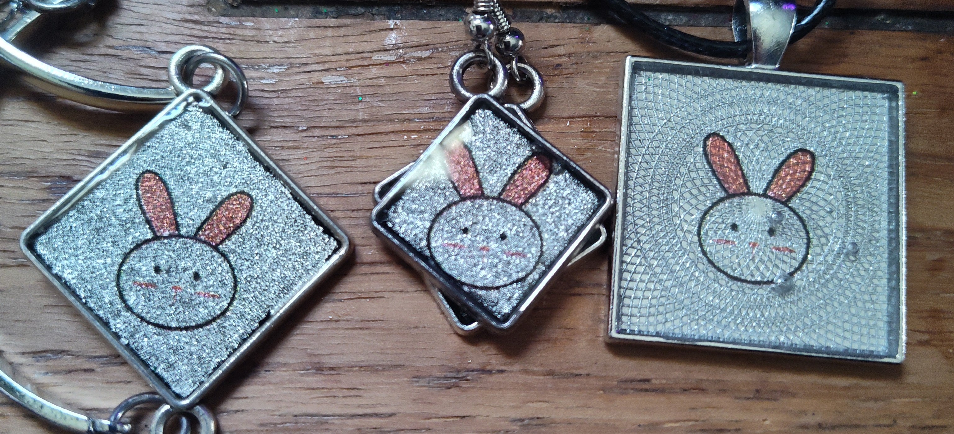4 Piece Set Bunny Face